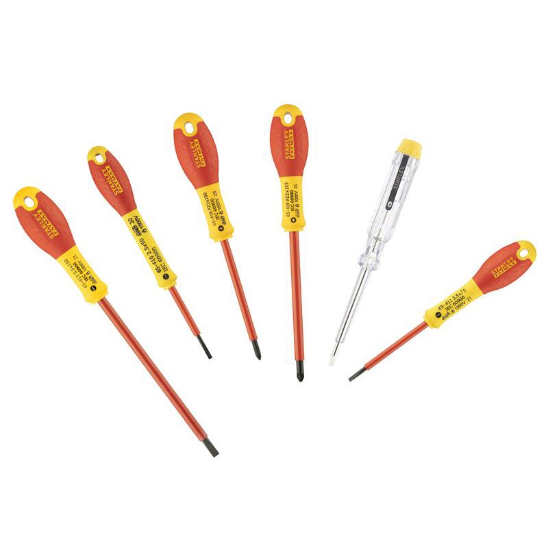 STANLEY FatMax VDE Insulated Screwdriver Set 6 Piece IMS