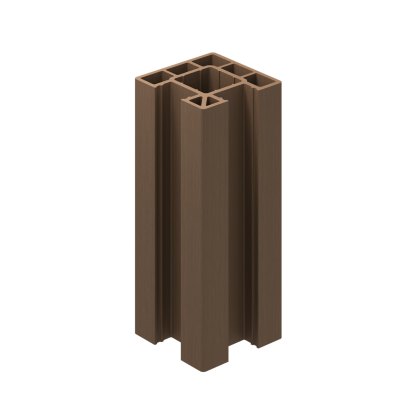 Ecoscape Clarity - 3m Walnut Composite Corner Fence Post Ecoscape Clarity - 3m Walnut Composite Corner Fence Post