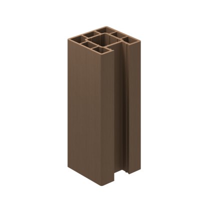 Ecoscape Clarity - 3m Walnut Composite End Fence Post Ecoscape Clarity - 3m Walnut Composite End Fence Post