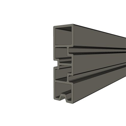 Ecoscape Clarity - Walnut Composite Fence Top Board Ecoscape Clarity - Walnut Composite Fence Top Board