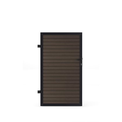 Ecoscape Clarity - Walnut Composite Gate Ecoscape Clarity - Walnut Composite Gate
