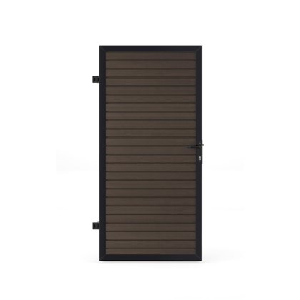 Ecoscape Clarity - Walnut Composite Gate Ecoscape Clarity - Walnut Composite Gate