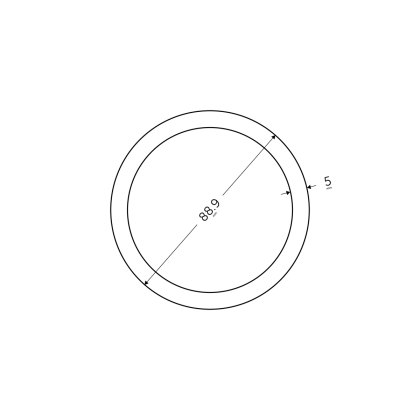 88.9 x 5mm Circular Hollow Section - BSEN10219