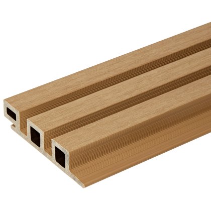Ecoscape Forma - Natural Oak Composite Slatted Cladding Board Ecoscape Forma - Natural Oak Composite Slatted Cladding Board