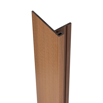 Ecoscape Forma - Spiced Oak Composite Slatted Cladding Reveal Trim Ecoscape Forma - Spiced Oak Composite Slatted Cladding Reveal Trim