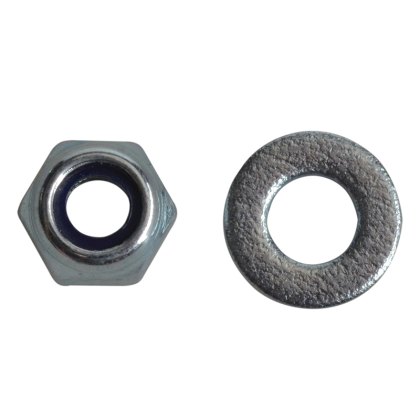 ForgeFix - Hexagonal Nuts with Nylon Inserts, ZP ForgeFix - Hexagonal Nuts with Nylon Inserts, ZP