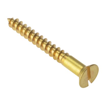 ForgeFix - Wood Screws, Slotted, CSK, Brass ForgeFix - Wood Screws, Slotted, CSK, Brass