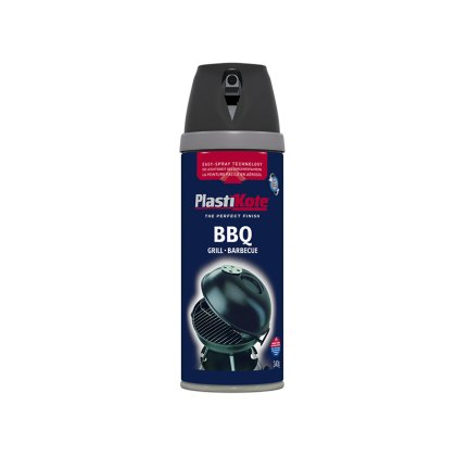 PlastiKote - Twist & Spray BBQ Paint Black 400ml PlastiKote - Twist & Spray BBQ Paint Black 400ml
