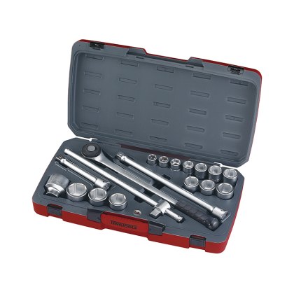 Teng - T3418-6 Socket Set of 18 Metric 3/4in Drive Teng - T3418-6 Socket Set of 18 Metric 3/4in Drive