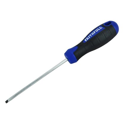 Faithfull - Soft Grip Screwdriver, Parallel Slotted Faithfull - Soft Grip Screwdriver, Parallel Slotted