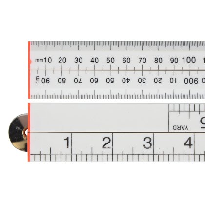 Faithfull - Folding Rule White ABS Plastic 1m / 39in Faithfull - Folding Rule White ABS Plastic 1m / 39in