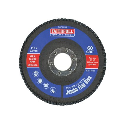 Faithfull - Abrasive Jumbo Flap Disc Faithfull - Abrasive Jumbo Flap Disc