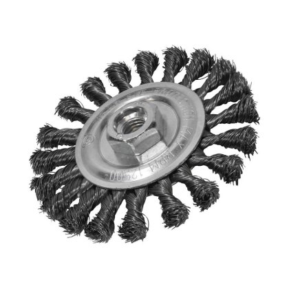 Faithfull - Circular Wire Brush 115 x 12mm M14x2 Bore, 0.35mm Wire Faithfull - Circular Wire Brush 115 x 12mm M14x2 Bore, 0.35mm Wire