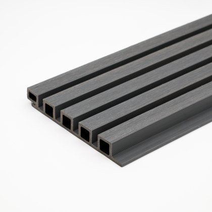 EazyClad 5S - Anthracite Composite Extra Large 5-Batten Slatted Cladding EazyClad 5S - Anthracite Composite Extra Large 5-Batten Slatted Cladding