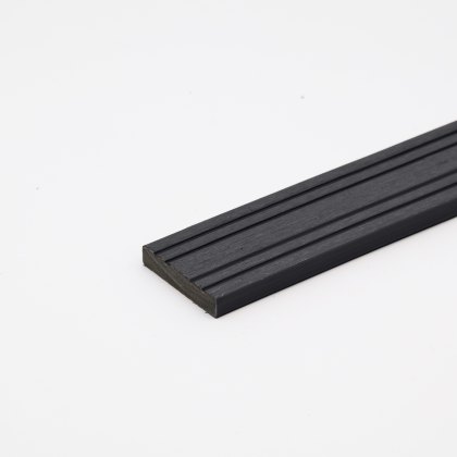 EazyClad 5S - Ebony Black Composite Slatted Cladding Flat Trim EazyClad 5S - Ebony Black Composite Slatted Cladding Flat Trim