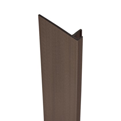 Ecoscape Forma - Havana Dark Brown Composite Panel Cladding Reveal Trim Ecoscape Forma - Havana Dark Brown Composite Panel Cladding Reveal Trim