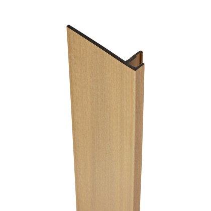Ecoscape Forma - Natural Oak Composite Panel Cladding Reveal Trim Ecoscape Forma - Natural Oak Composite Panel Cladding Reveal Trim