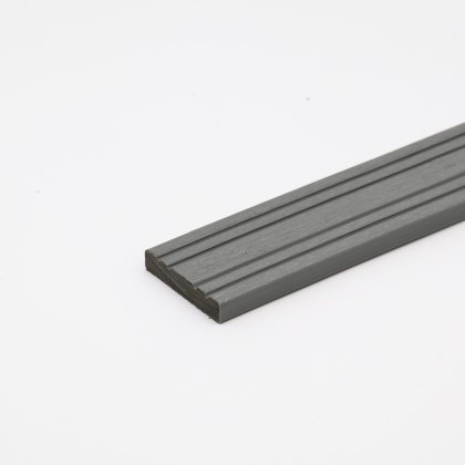EazyClad 5S - Anthracite Composite Slatted Cladding Flat Trim EazyClad 5S - Anthracite Composite Slatted Cladding Flat Trim