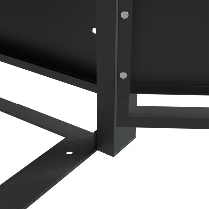 Ecoscape - Quadruple Bin Storage with Planter - Woodgrain Charcoal Ecoscape - Quadruple Bin Storage with Planter - Woodgrain Charcoal