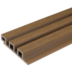 Ecoscape Forma - Spiced Oak Composite Slatted Cladding Board Ecoscape Forma - Spiced Oak Composite Slatted Cladding Board