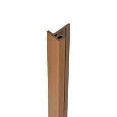 Ecoscape Forma - Spiced Oak Composite Slatted Cladding End Trim Ecoscape Forma - Spiced Oak Composite Slatted Cladding End Trim