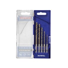 Faithfull - HSSE M35 Cobalt Quick-Change Impact Drill Bit Set, 5 Piece Faithfull - HSSE M35 Cobalt Quick-Change Impact Drill Bit Set, 5 Piece