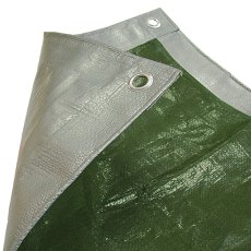 Faithfull - Tarpaulin Green/Silver 3.6 x 2.7m (12 x 9ft) 80gsm Faithfull - Tarpaulin Green/Silver 3.6 x 2.7m (12 x 9ft) 80gsm