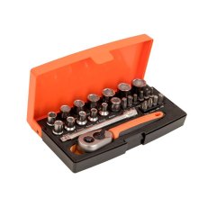 Bahco - SL25 1/4in Drive Socket Set, 25 Piece Bahco - SL25 1/4in Drive Socket Set, 25 Piece