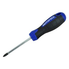 Faithfull - Soft Grip Screwdriver, Pozidriv Faithfull - Soft Grip Screwdriver, Pozidriv