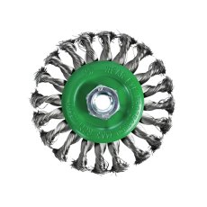 Faithfull - Flat Twist Knot Wire Brush 115 x 12mm M14x2 Bore, 0.35mm Stainless Steel Wire Faithfull - Flat Twist Knot Wire Brush 115 x 12mm M14x2 Bore, 0.35mm Stainless Steel Wire