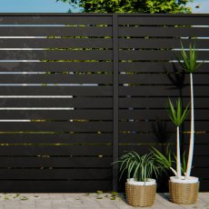 DuraPost Sleek® Aluminium Screen Panel (Pack of 5) 1.82m - Black DuraPost Sleek® Aluminium Screen Panel (Pack of 5) 1.82m - Black