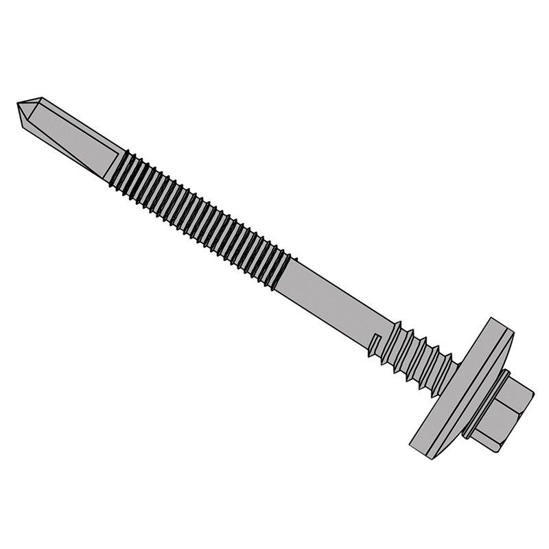 ForgeFix - TechFast Composite Panels to Steel Hex Screw No.5 Tip 5.5 x 150mm Box 100