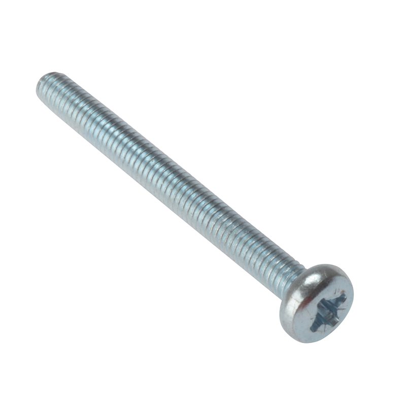 M4 x 40mm (Bag 25) ForgeFix - Machine Screws, Pozi, Pan Head, ZP