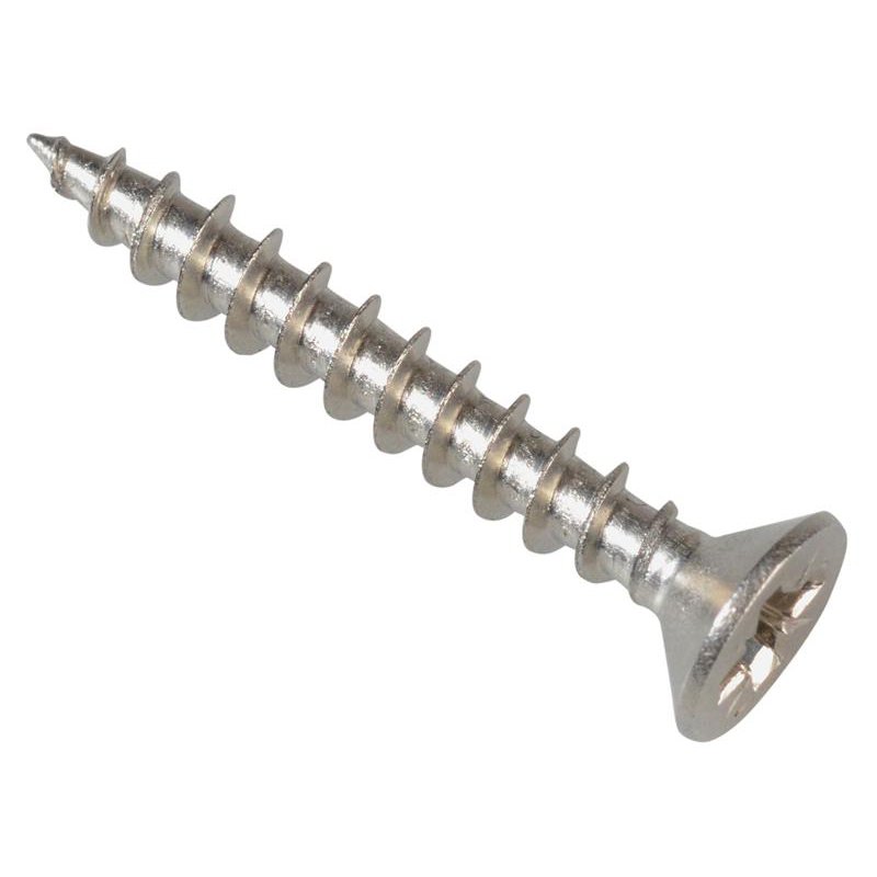 ForgeFix - Multi-Purpose Pozi Compatible Screw CSK ST S/Steel 3.5 x 25mm Box 200