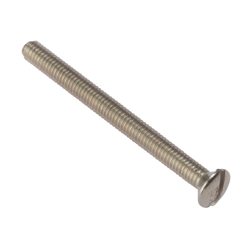 ForgeFix - Socket Screw Slotted Raised Head Nickel Plated 3.5 x 75mm Bag 100