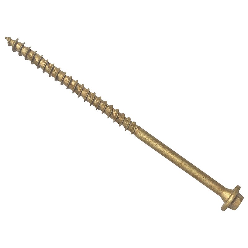 ForgeFix - Hexagonal/TORX? Compatible Timber T30 Screws Tan 7x150mm Tub 50