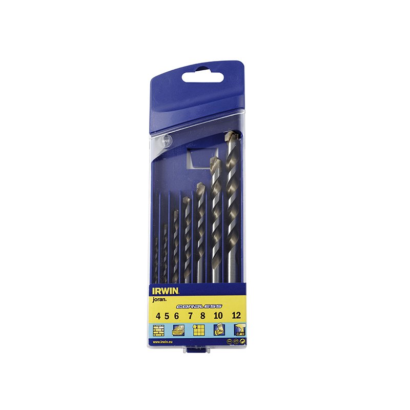 IRWIN? - Cordless Multi-Purpose Drill Bit Set, 7 Piece 4-12mm