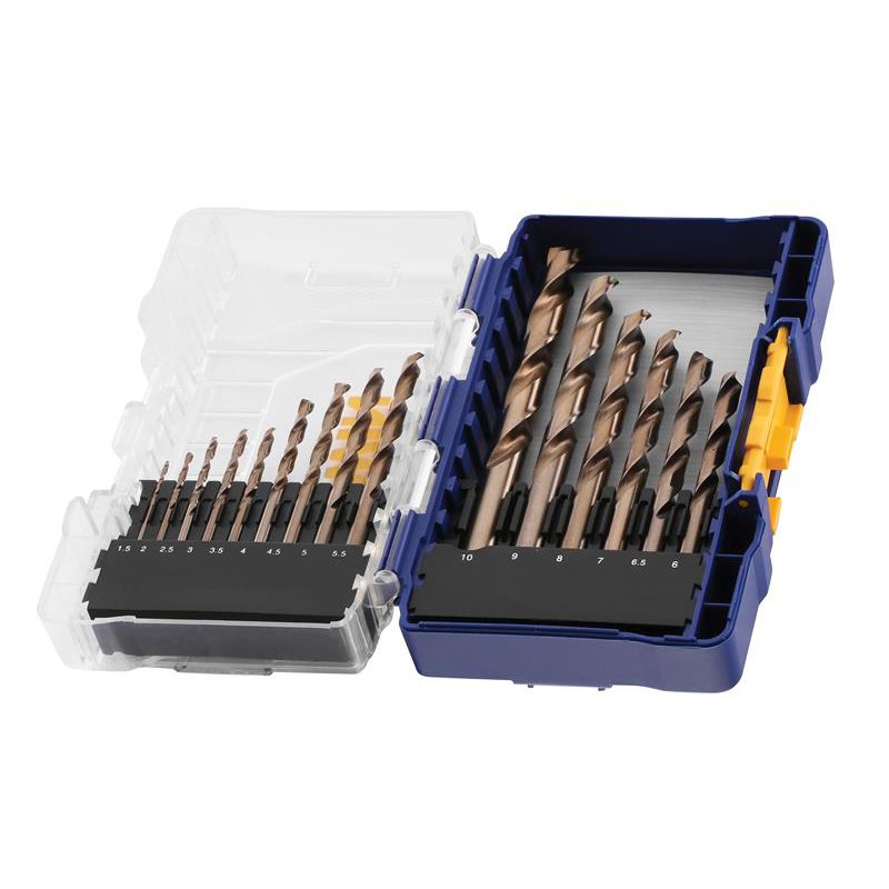 IRWIN IRWIN - HSS Cobalt Drill Bit Set, 15 Piece