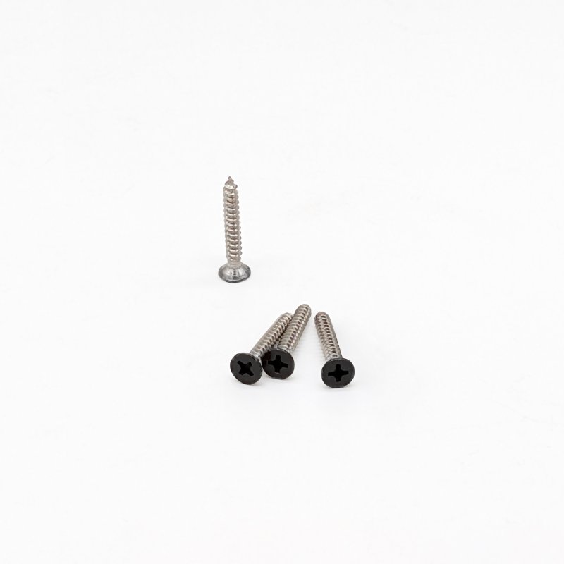 Ebony Black Colour Coded Screws for Cladding Trim - Pack of 100