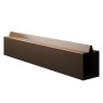 Walnut Composite Fence Aluminium Bottom Rail