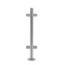 BM Architectural Pre-Assembled Glass Balustrade Round Middle Post with Radiused End Cap