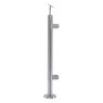 BM Architectural Pre-Assembled Glass Balustrade Round End Post with Adjustable Handrail Saddle