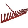 Faithfull - Asphalt Rake 16 Flat Teeth - Tubular Steel Shaft