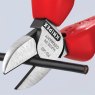 140mm Knipex - 70 02 Series Diagonal Cutters, Multi-Component Grip
