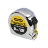 8m/26ft (Width 25mm) STANLEY - PowerLock BladeArmor Pocket Tape