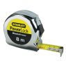 8m (Width 25mm) (Metric only) STANLEY - PowerLock BladeArmor Pocket Tape