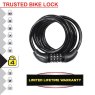 Master Lock - Self Coiling Combination Cable 1.8m x 8mm