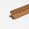 Classic Oak Composite Slatted Cladding Corner Trim