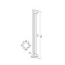 BM Architectural EazySlide Pre-Assembled Glass Balustrade Middle Post to suit 11.5mm Glass
